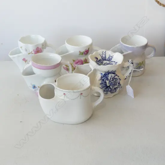 6 EDWARDIAN SHAVING MUGS H100MM