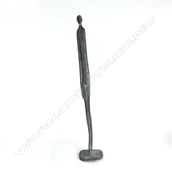 BRONZE ELONGATED FIGURE OF NAKED MAN H510MM