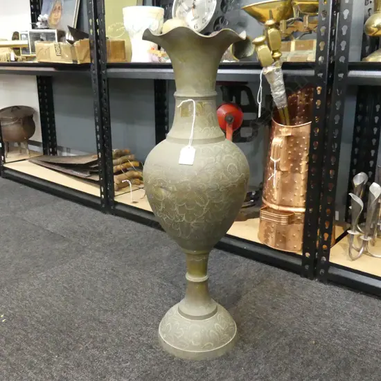BRASS FLOOR VASE H.605mm