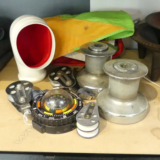 PR YACHT DECK WINCHES, COMPASS, SAIL & BREATHER