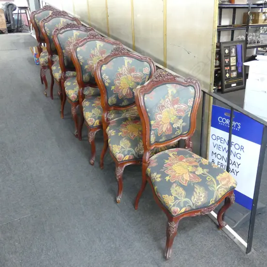 SIX FRENCH STYLE CHAIRS