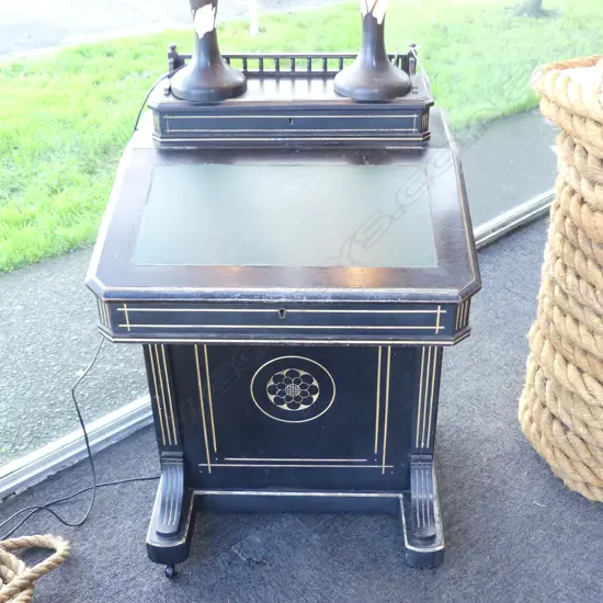 EBONISED DAVENPORT 570x550x900mm