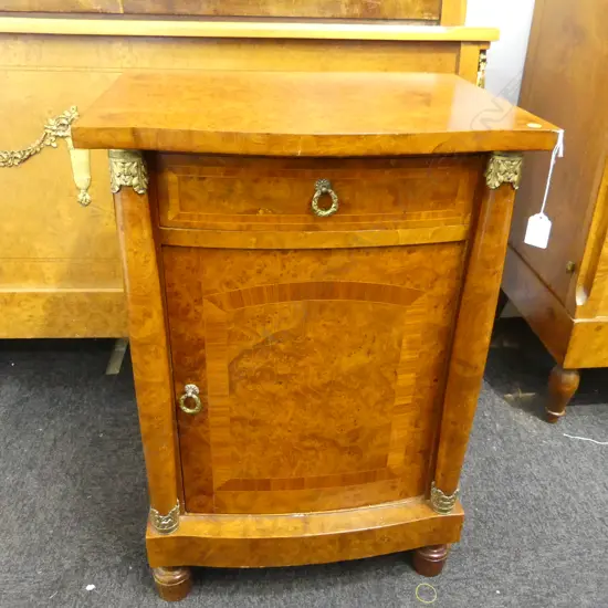 BIEDERMEIER STYLE BEDSIDE CABINET 470x365x680mm
