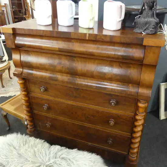 VICTORIAN CHEST OF DRAWERS 1225x545x1160mm