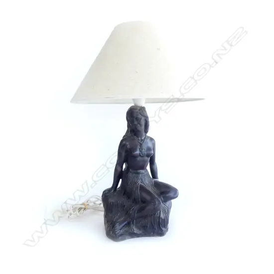 VINTAGE PANIA OF THE REEF TABLE LAMP, H.300mm ( need rewiring )