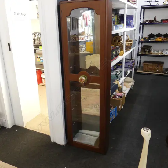 MAHOGANY DISPLAY CABINET 485x150x1625mm