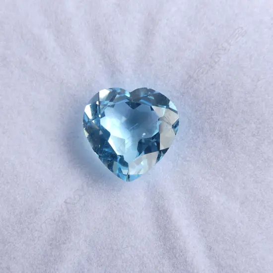TOPAZ HEART FACET CUT 5.48ct