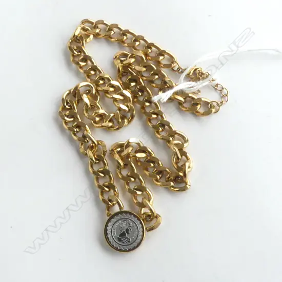 COSTUME LINK CHAIN & MEDALLION