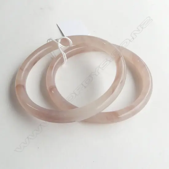 PR SM PINK ROSE GLASS BANGLES internal width 65mm