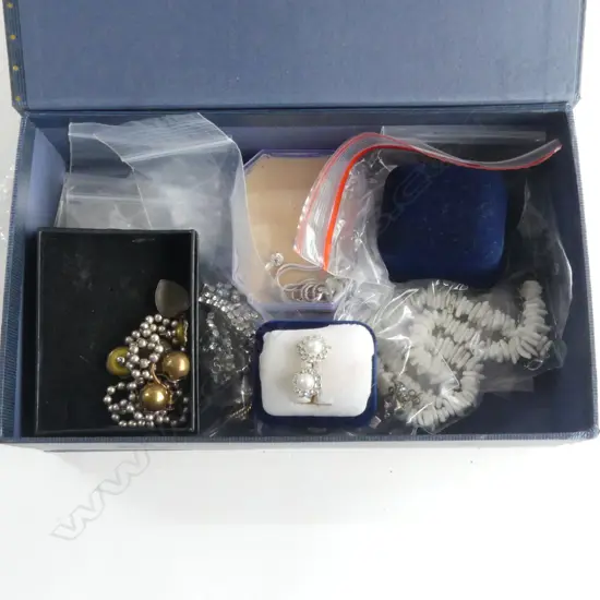 BOX OF MIXED COSTUME JEWELLERY