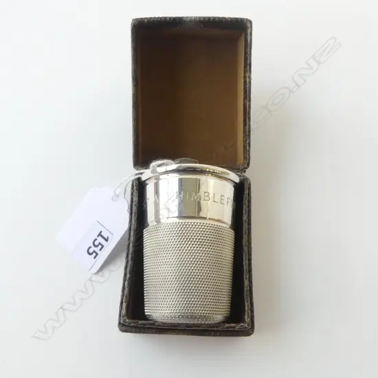 SILVER DRAM CUP 'JUST A THIMBLEFUL' CHESTER 1951 Charles Horner 41gm