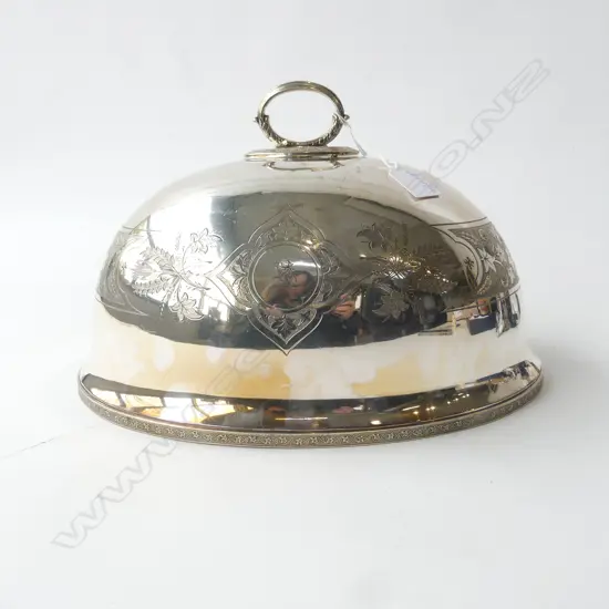 SILVER PLATE FOOD DOME 350x265x230mm