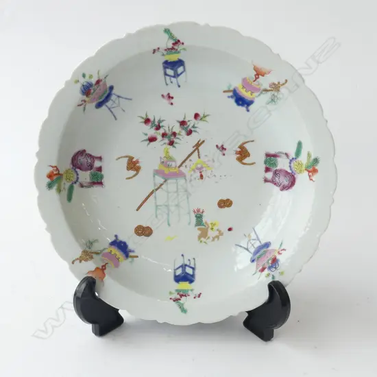 CHINESE CERAMIC BOWL 220mm dia