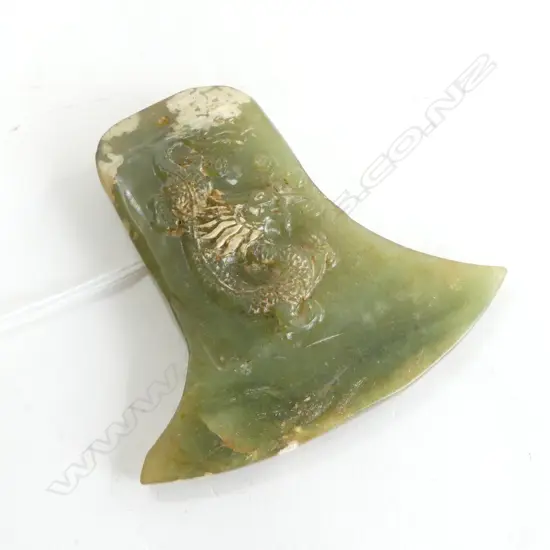 ORIENTAL JADE AXE HEAD 80x80mm