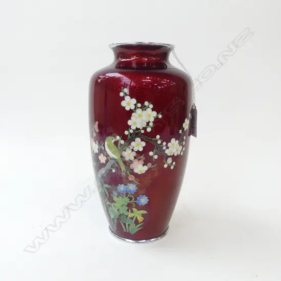 20thC JAPANESE CLOISONNE VASE H. 210mm