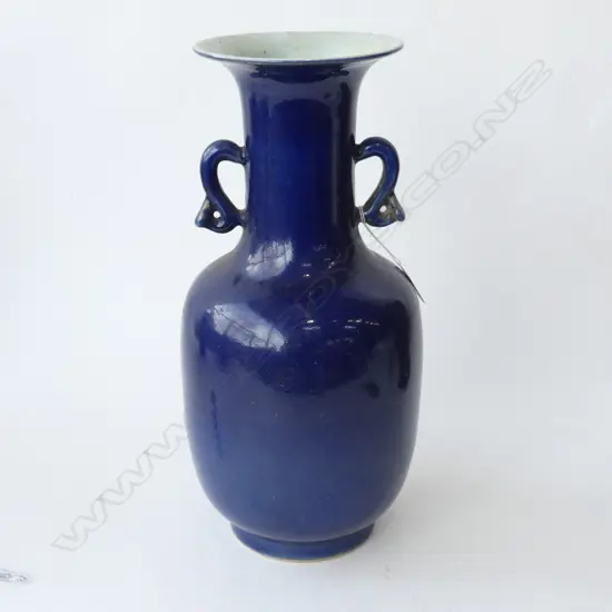 ORIENTAL BLUE GLAZED VASE H.380mm
