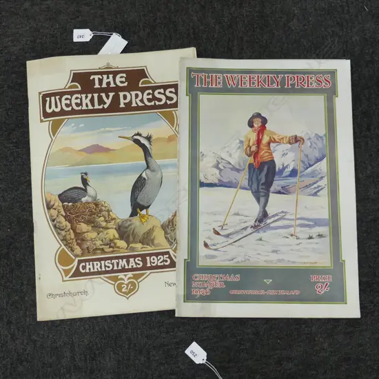 2 COPIES 'THE WEEKLY PRESS' CHRISTMAS 1925/6 collections lg b/w photos from the year
