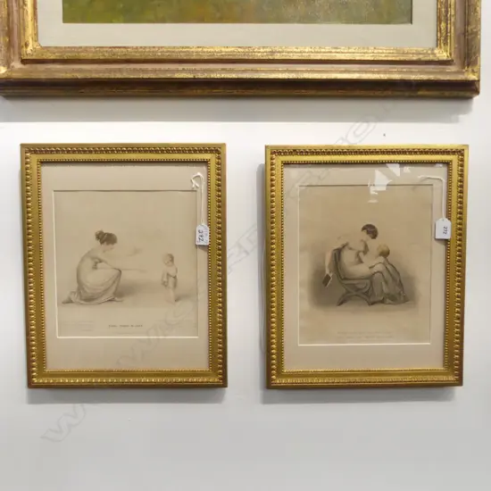 2 REGENCY LITHOGRAPHS 'FIRST STEPS IN LIFE' & 'MAMA...' 275x230mm