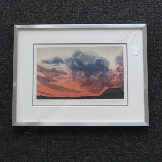 GWYN LOGAN ETCHING 'NIMBUS CLOUD' 11/20. Signed etc labelled verso 220 x 370mm