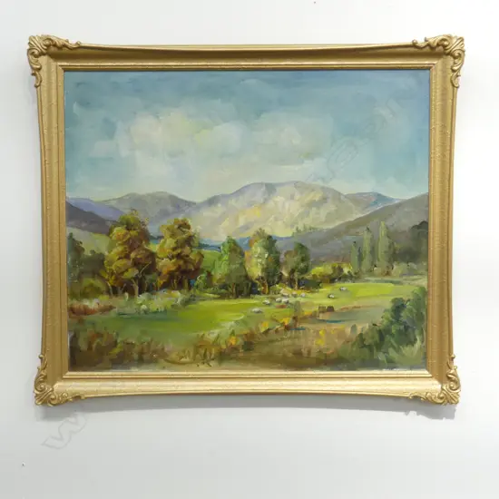 FLORENCE LUXFORD 'AFTER THE STORM' OIL ON BOARD 500x600mm