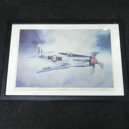 LG PRINT 'P51D MUSTANG' 515x765mm foxing