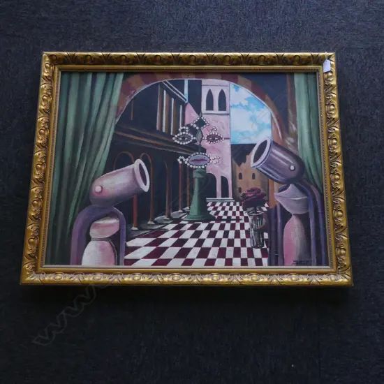 MICHAEL DOWNEY 'RISE OF THE PHOENIX' ACRYLIC ON BOARD, 1989 580x775mm