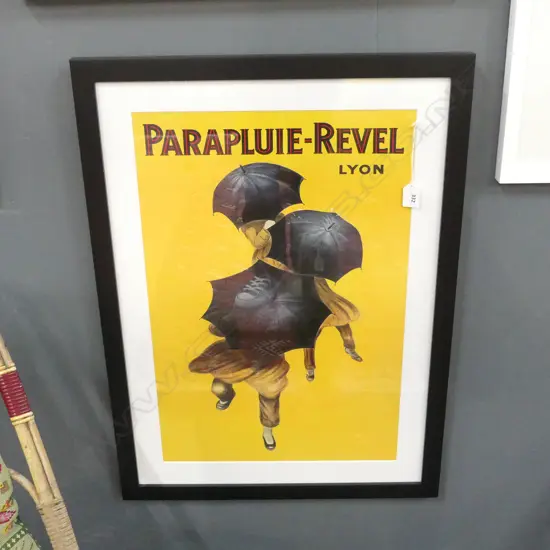 FRENCH PRINT 'PARAPLUIE REVEL LYON' 1929 600x400mm