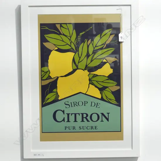 FRENCH PRINT 'SIROP DE CITRON' 515x340mm