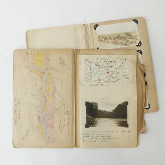 2 1932 JOURNALS w. NOTES, MAPS & PHOTOS; CENTRAL KAIMANAWA / TONGARIRO TRIP