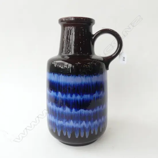 RETRO WEST GERMAN BOTTLE VASE H.390mm
