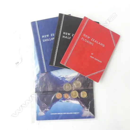 3 NZ COIN FOLDERS + COIN & NOTE PACK