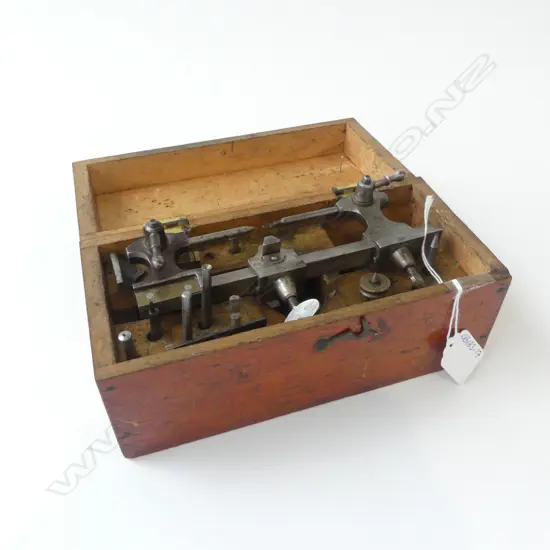 VINTAGE WOODEN BOXED INSTRUMENT clockmaking?