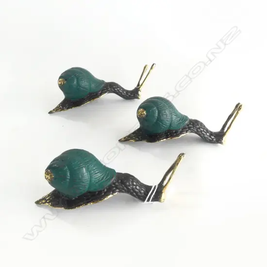 3 BRONZE SNAILS L.125mm
