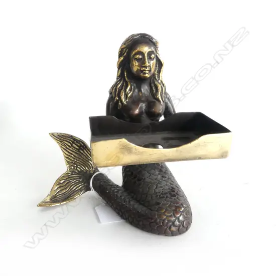 BRONZE MERMAID CARD HOLDER H.160mm
