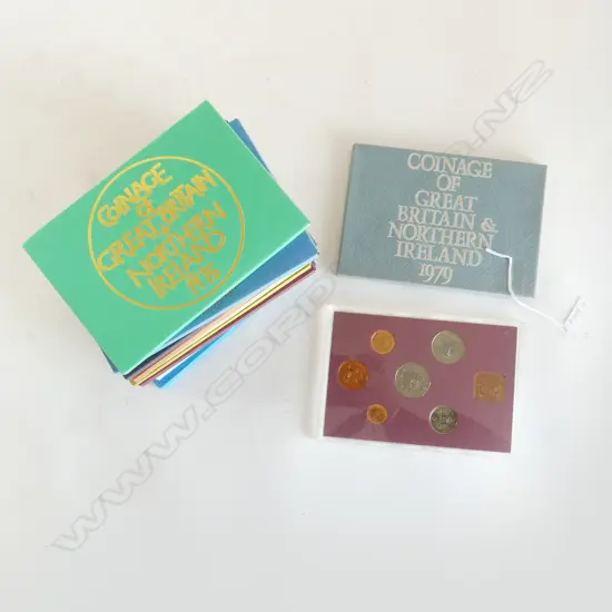 7 UK COIN SETS + 6 GUERNSEY