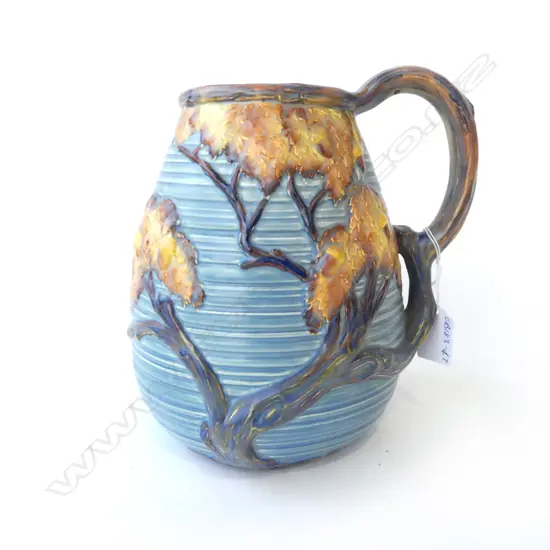 LG CARLTON WARE HANDLED VASE, H.220mm