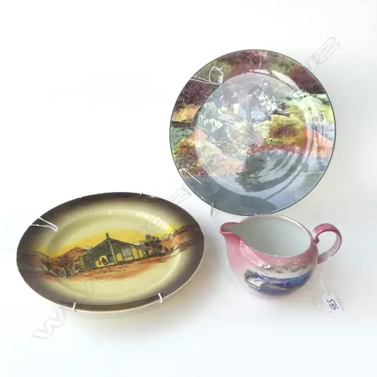 3PCS KIWIANA CHINA 2 PLATES DIA250MM & JUG DIA 150MM