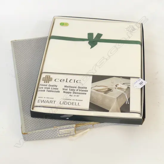 2 BOXES CELTIC IRISH LINEN 1370 X 2290MM