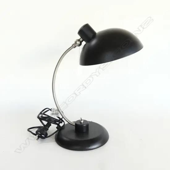 CONTEMPORARY BLACK METAL LAMP H.370mm
