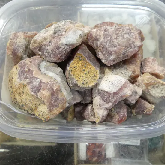 COLLECTION PERUVIAN RHODOCROSITE PIECES