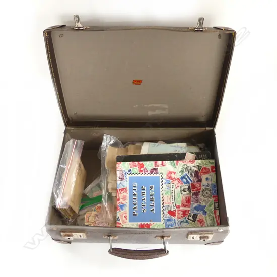 ASST. STAMPS; LOOSE, 2 ALBUMS (LARGELY EMPTY BAR NZ PAGE) ETC