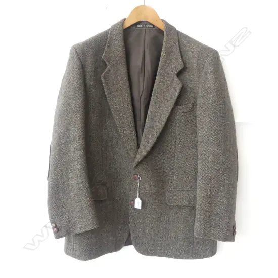 HARRIS TWEED SCOTTISH WOOL MENS JACKET MEDIUM SIZE