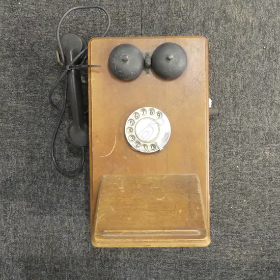 ANTIQUE WALL TELEPHONE H.385mm