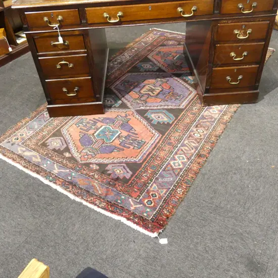 HAND KNOTTED WOOL PILE RUG 2200x1300mm