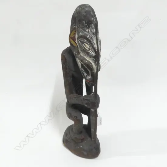 PNG CARVED WOOD STANDING FIGURE H520MM