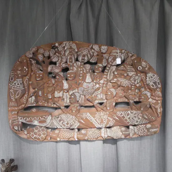 PNG CARVED WOOD STORY BOARD L950MM