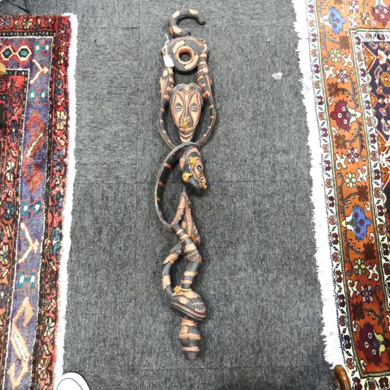 TRIBAL WOODEN CARVING H.1020mm