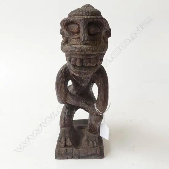CARVED WOODEN TRIBAL FIGURE H.310mm
