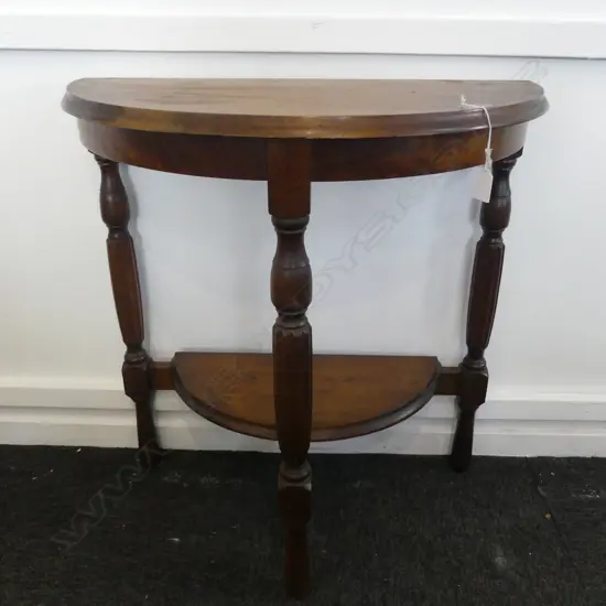 OAK DEMI LUNE TABLE 650x335x680mm