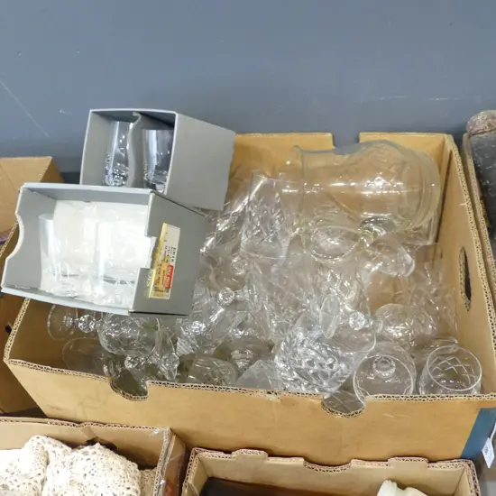 ASST. CRYSTAL DRINKING GLASSES ETC